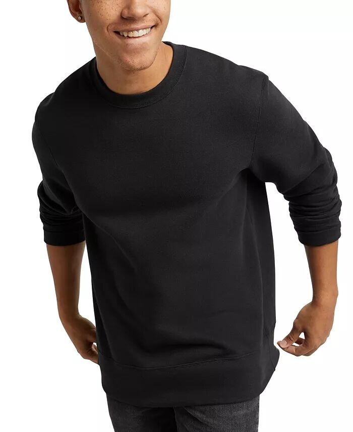 

HANES ORIGINAL Мужская флисовая толстовка Alternative Apparel, черный