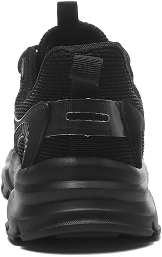 

Мужские кроссовки сетчатые, дышащие, удобные, для улицы, повседневные, с толстой подошвой, плоские, удобные, носки-кроссовки, размер для мужчин Generic, черный