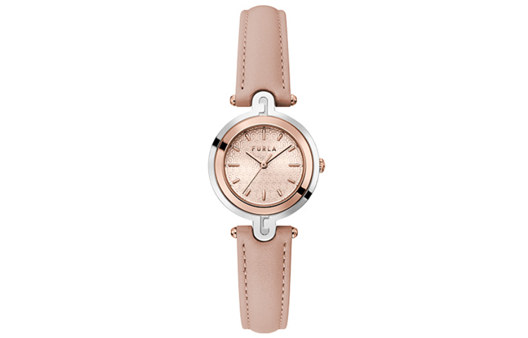 

Furla Часы HERITAGE Series Wrist Watch Quartz Movement Leather Strap 28mm Rose Gold Watch Dial Women's Watch WW00050013L5, Rose Gold Watch Dial
