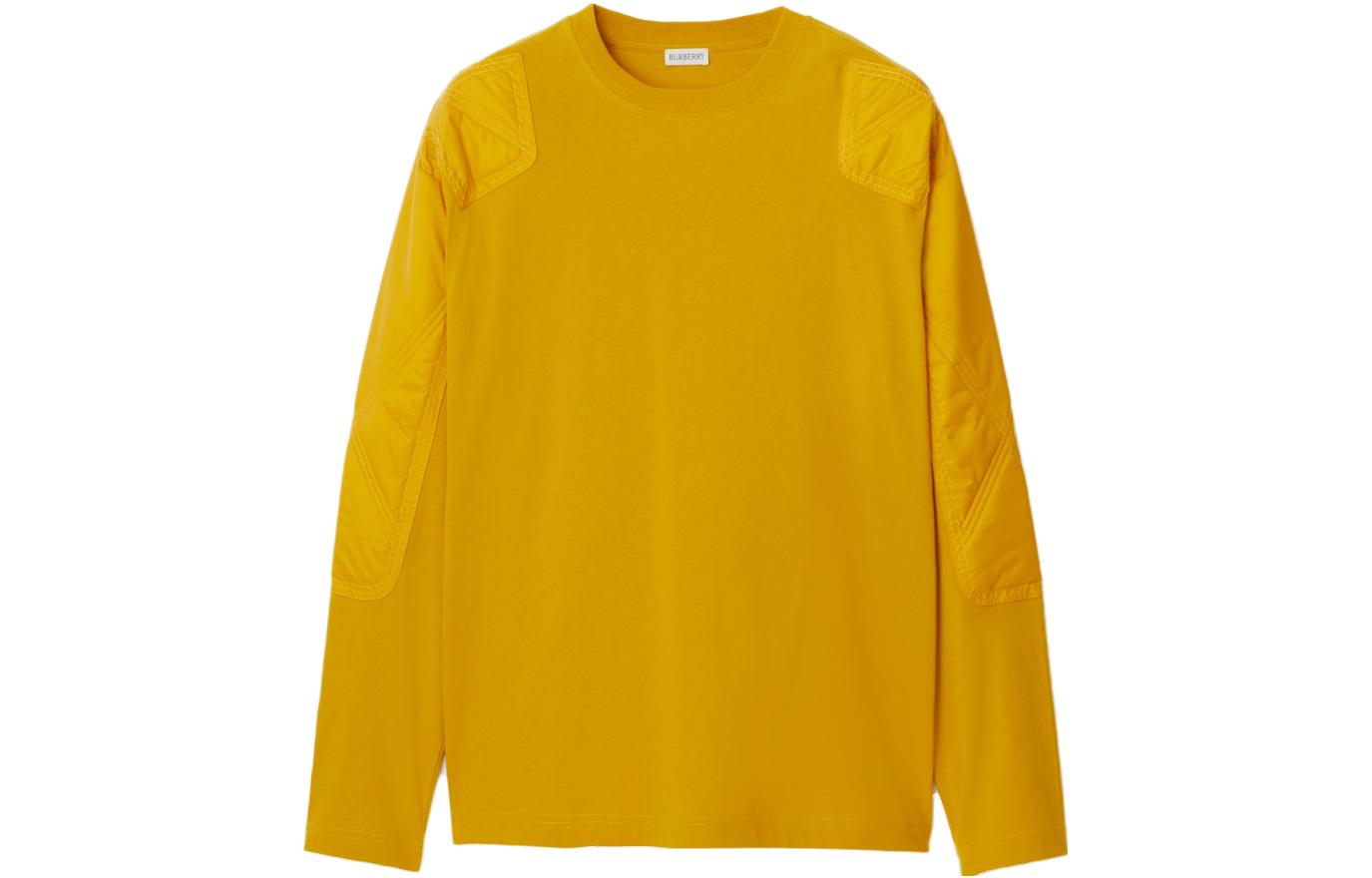 Свитер Burberry Panelled Fine-knit Cotton Jumper, осенний грушевидный желтый — фото 3