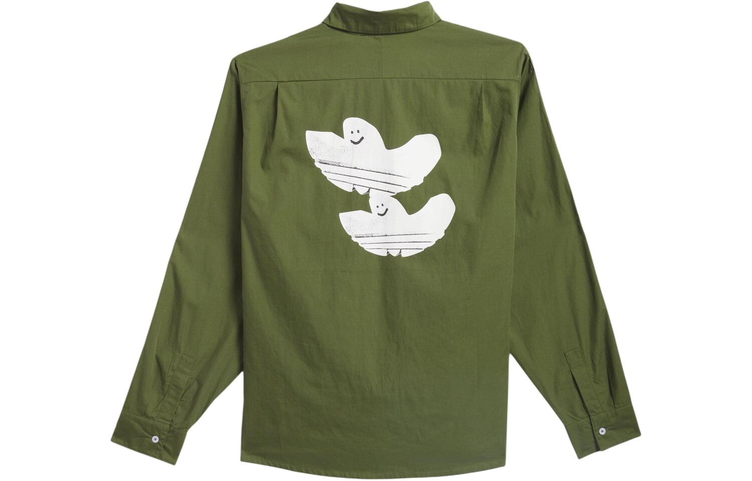 Рубашка унисекс цвет дикой сосны Adidas Originals, цвет Wild pine color — фото 2