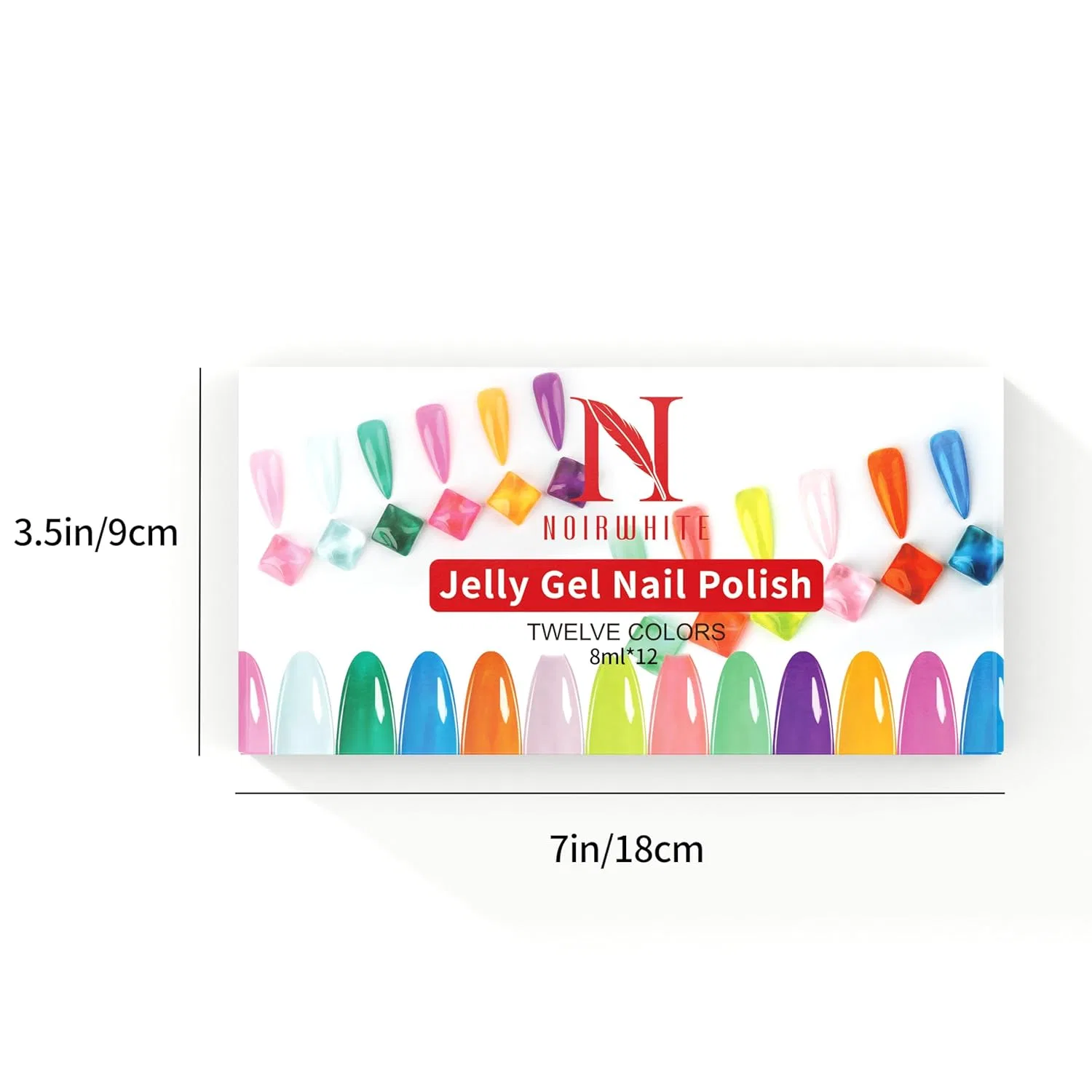 Набор Jelly Crystal UV Nail Polish Set: 12 цветов гель-лака Generisch — фото 2