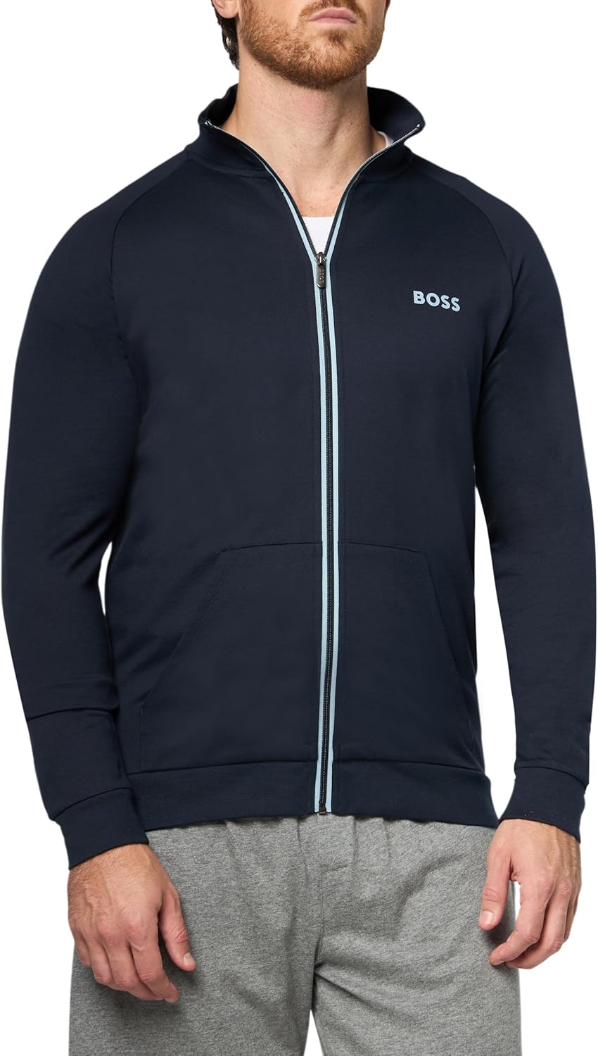 

BOSS мужская ветровка на молнии, Clean Navy