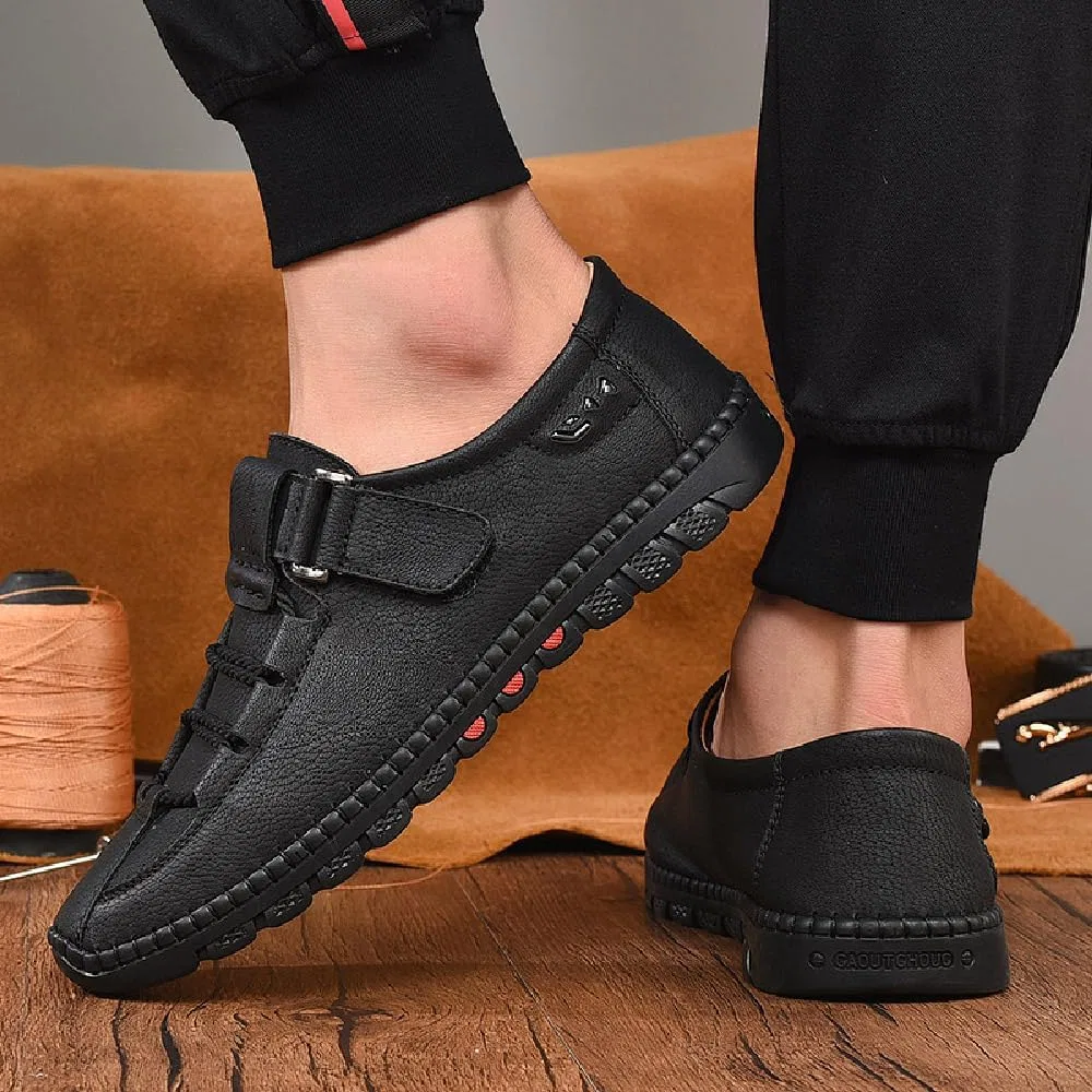 Повседневные кожаные туфли Loafers & Slip-Ons, Black Asifn — фото 2