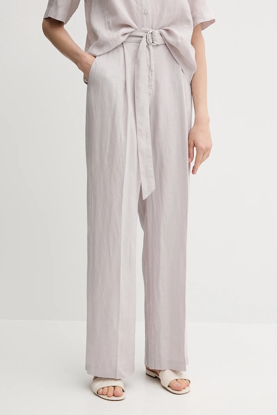 

Льняные брюки Sisley, серый