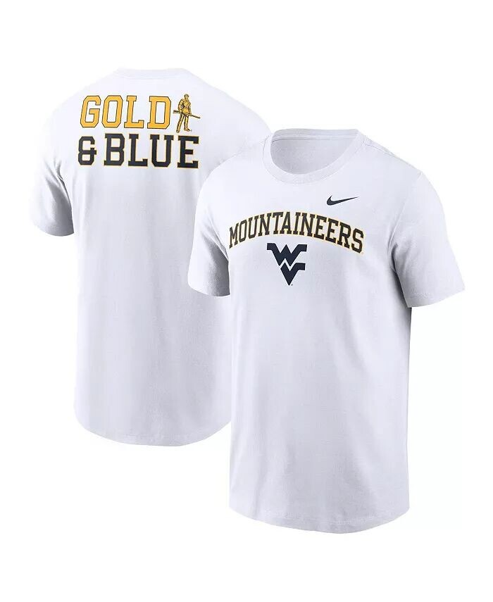 

Футболка мужская белая West Virginia Mountaineers Blitz 2-Hit Nike
