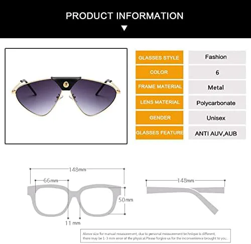 

Солнцезащитные очки для женщин и мужчин, винтажные металлические солнцезащитные очки, градиентные солнцезащитные очки с защитой от УФ-излучения UV400 MTZJH, C6