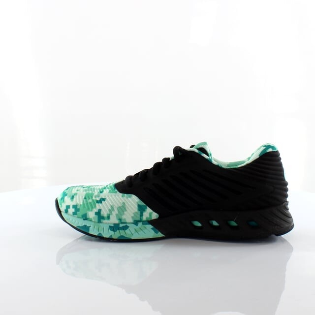 Женские кроссовки Fuzex черные/e Asics, зеленый — фото 3