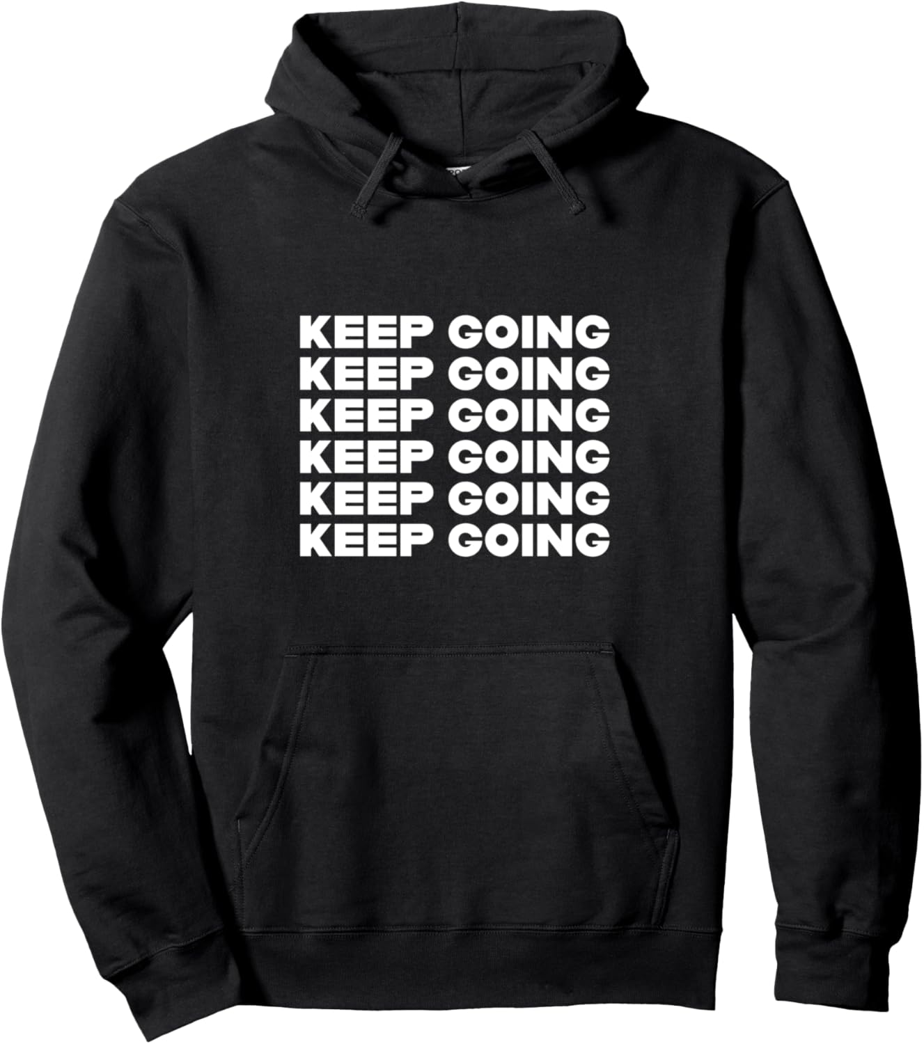 

Толстовка Keep going, черная Statement Blend