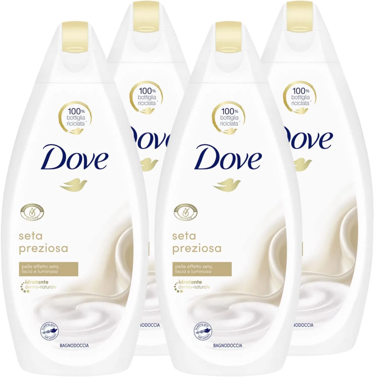 Увлажняющий гель для душа Dove Moisturising Silk Effect, 4 x 450 мл Dove