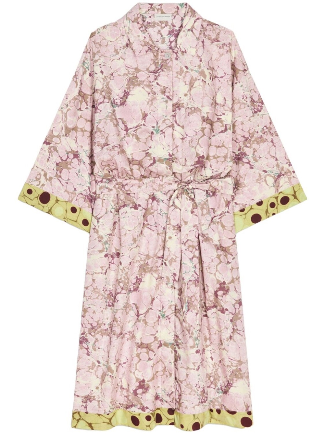 

DRIES VAN NOTEN платье-рубашка с цветочным принтом, розовый