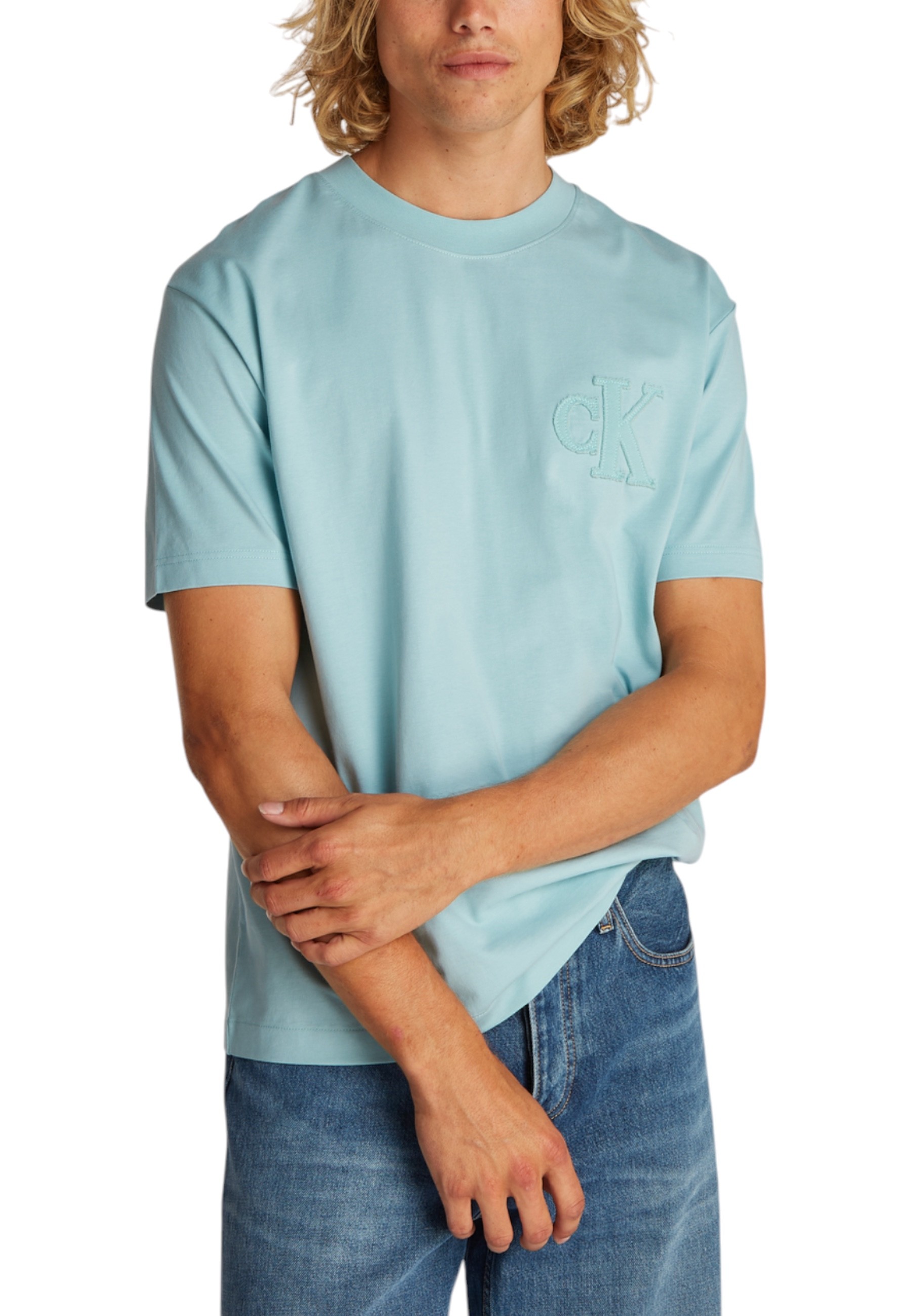 

Футболки Calvin Klein Jeans, светло-голубой