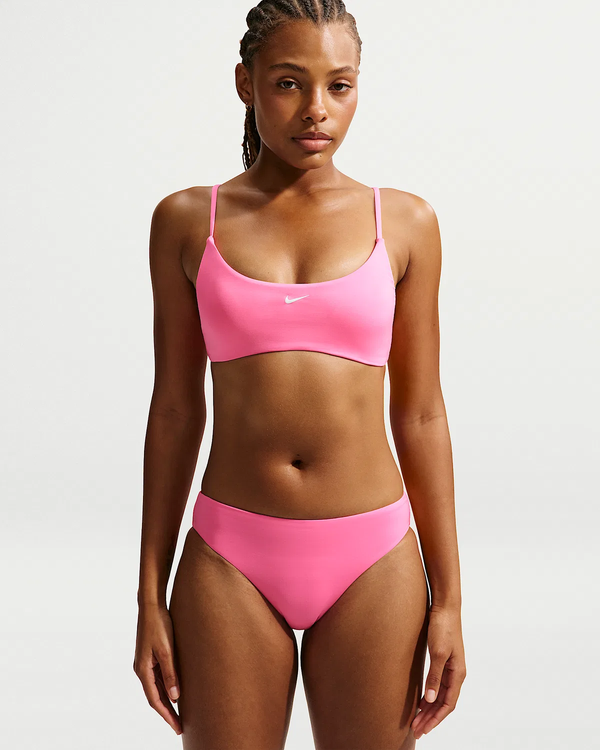 Женский бикини-топ бралетт Nike Swim Effortless Essential, Pink Glow