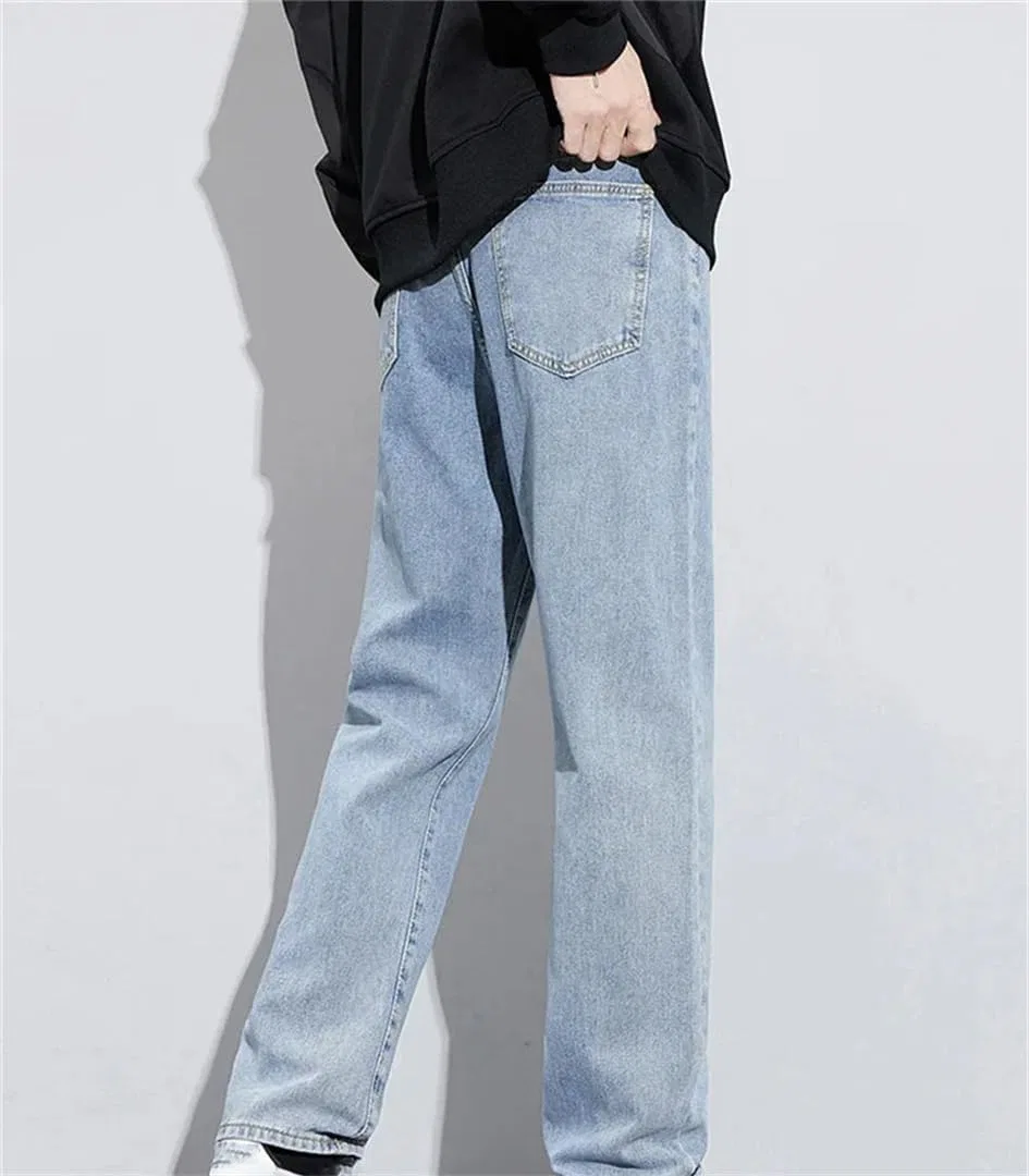 Джинсы свободные Men's Baggy Jeans, голубой — фото 3