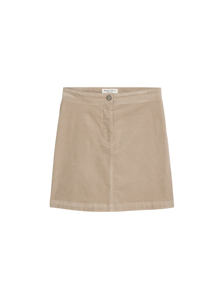 

Короткая бархатная юбка мелово-лилового цвета Marc O'Polo