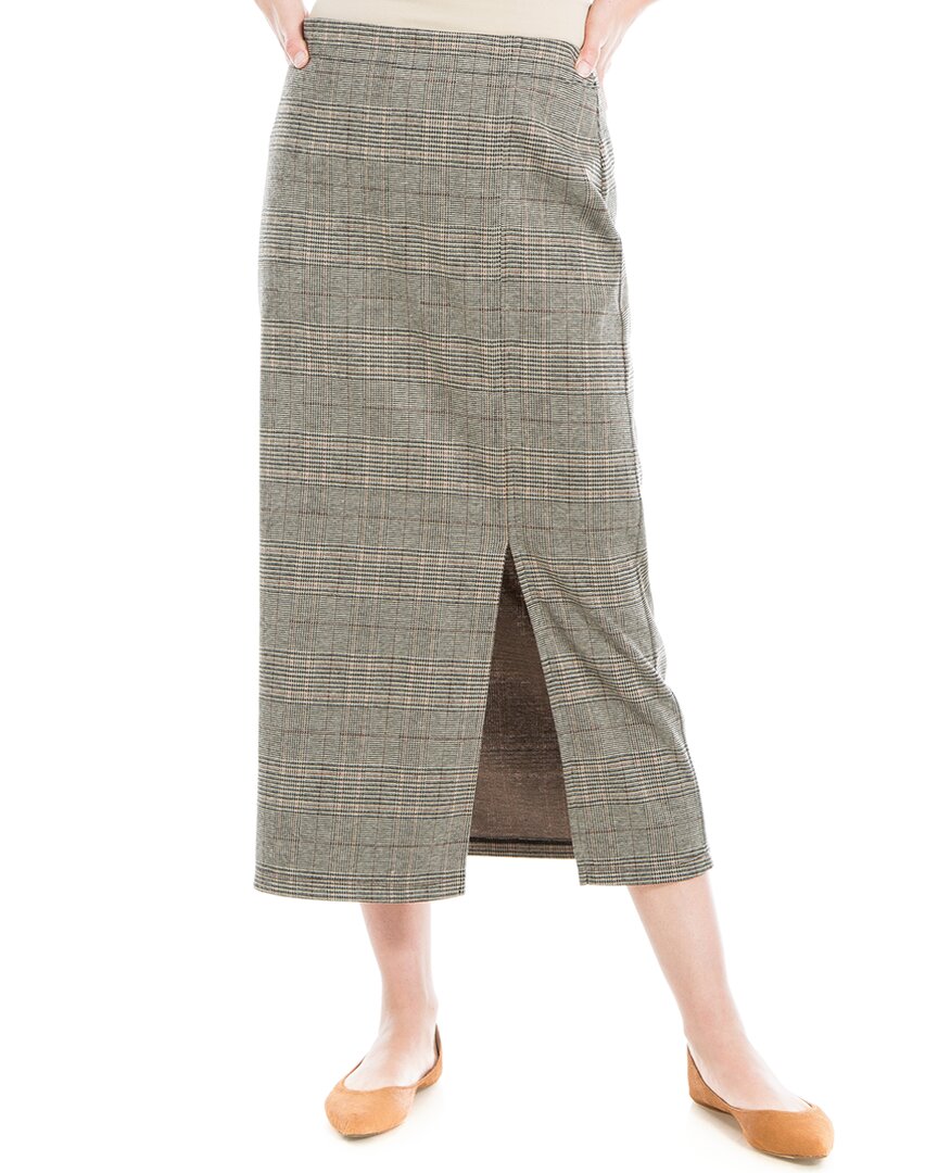 

Юбка-карандаш Max Studio Double Knit Midi, коричневый
