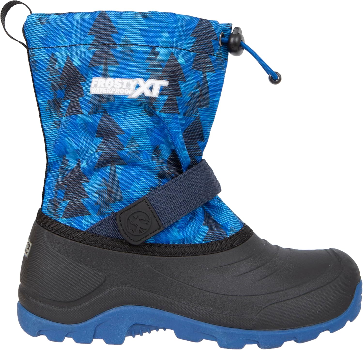 Детские зимние сапоги Northside Kids Frosty XT с водонепроницаемой утепленной подкладкой - герметичные швы, теплая подкладка, отражающие элементы, протектор для сцепления, черный/синий/темно-синий — фото 2
