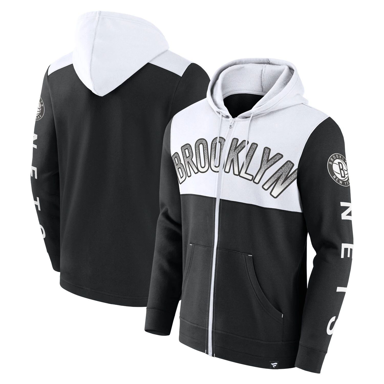 

Мужская черно-белая фирменная толстовка с молнией во всю длину Brooklyn Nets Skyhook Colorblock Fanatics, Черный, Мужская черно-белая фирменная толстовка с молнией во всю длину Brooklyn Nets Skyhook Colorblock Fanatics