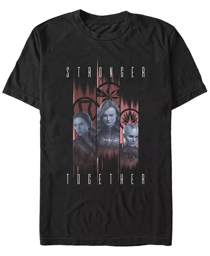 

Мужская панель Marvel Avengers Endgame Stronger Together, портреты, футболка с коротким рукавом Fifth Sun, черный