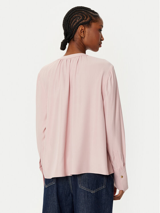 Блузка свободного кроя WW0WW44049 Tommy Hilfiger, розовый — фото 3