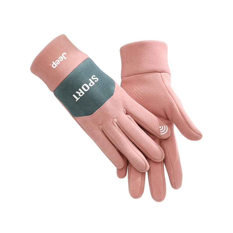

Теплые перчатки из полиэстера Unisex Jeep, women's-розовый
