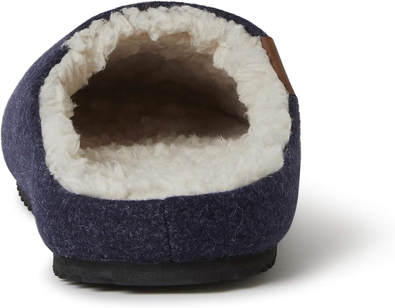 Мужские тапочки Dearfoams Microwool с формованной стелькой, темно-синий — фото 4