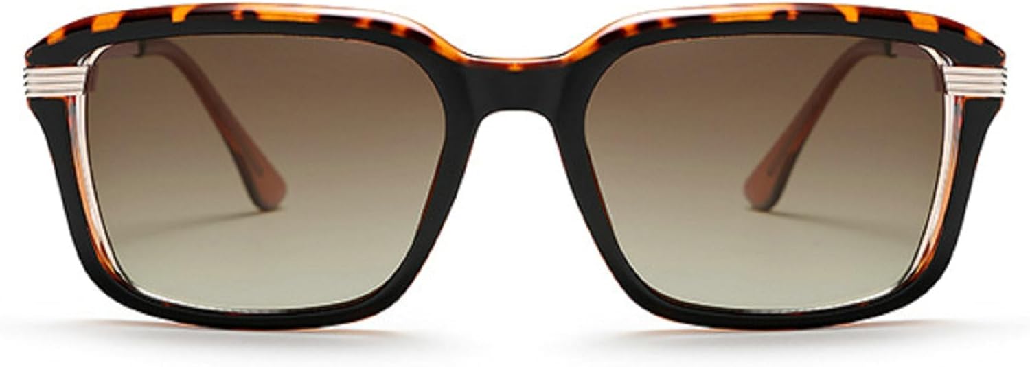 

Модные квадратные солнцезащитные очки-пилот для женщин и мужчин, квадратная металлическая оправа, ретро-солнцезащитные очки с градиентным переходом 2025 года, женские солнцезащитные очки mincl, Leoprad Brown