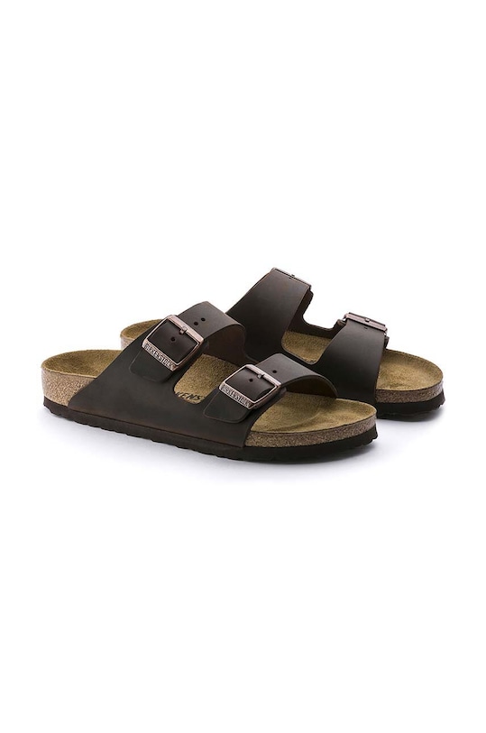 Кожаные сандалии Arizona Birkenstock, коричневый — фото 4