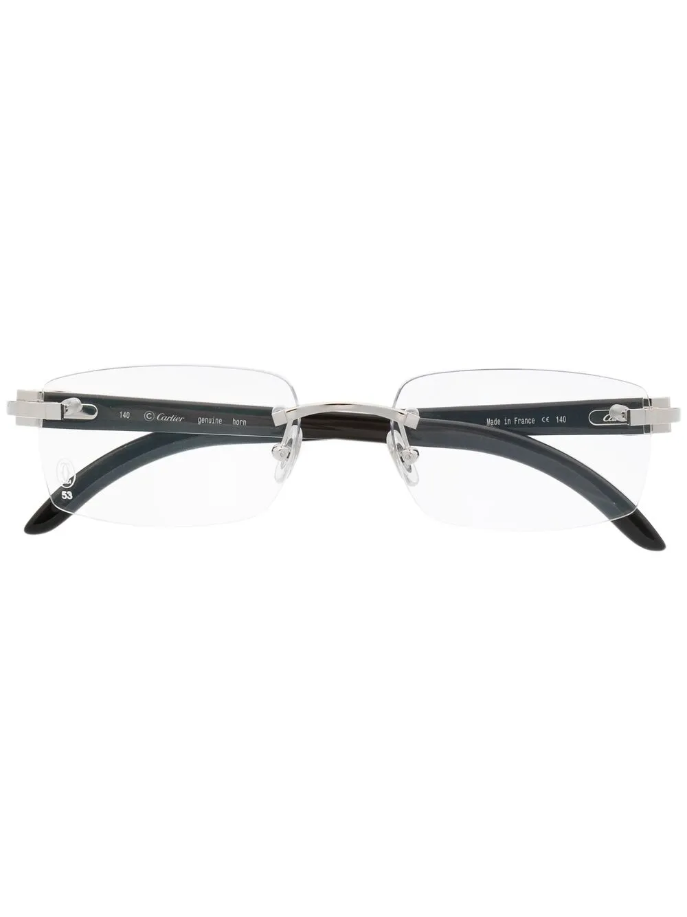 

Очки C Décor в безободковой оправе Cartier Eyewear, черный