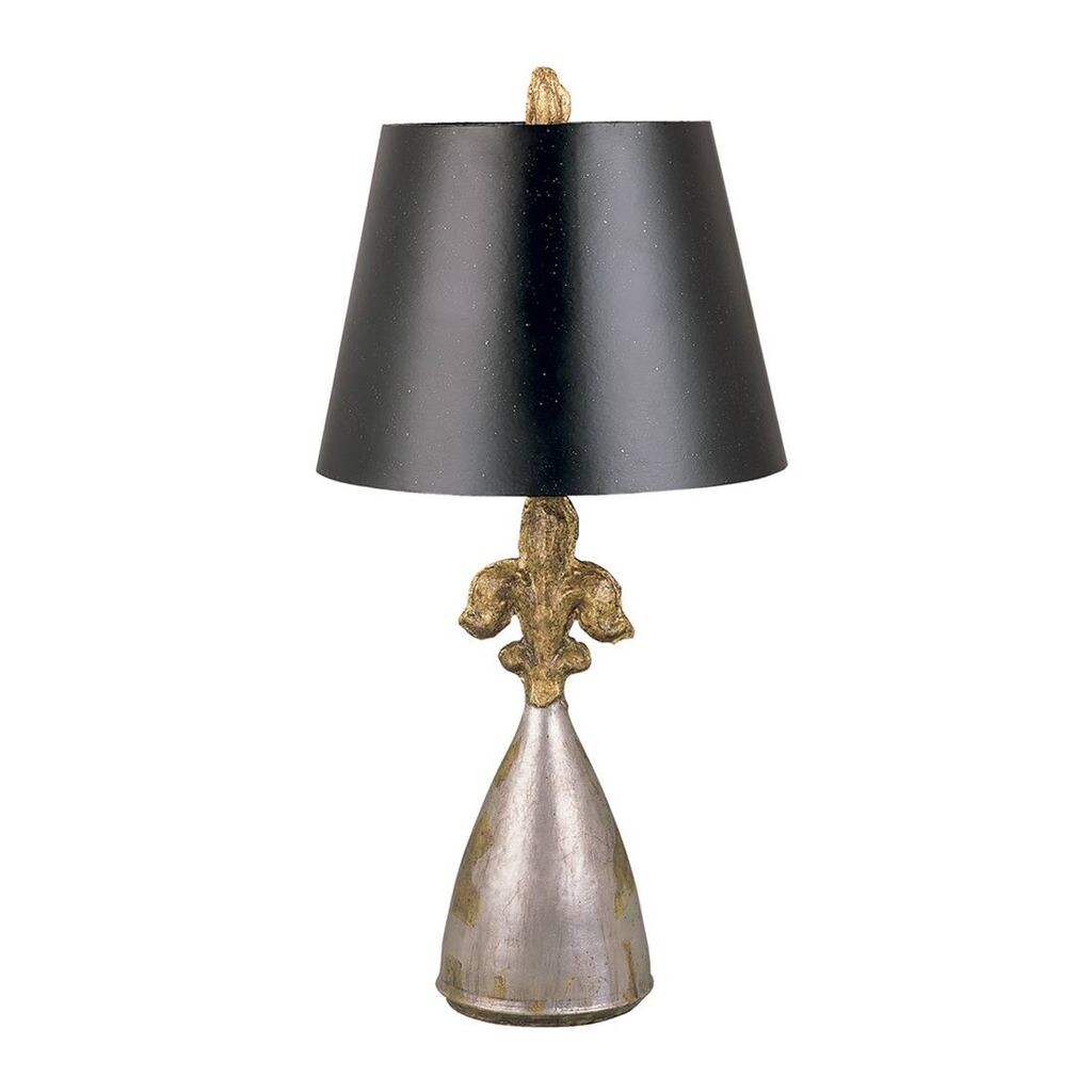 

Лампа Родриг, золото и серебро, с черным абажуром Elstead Lighting, черный
