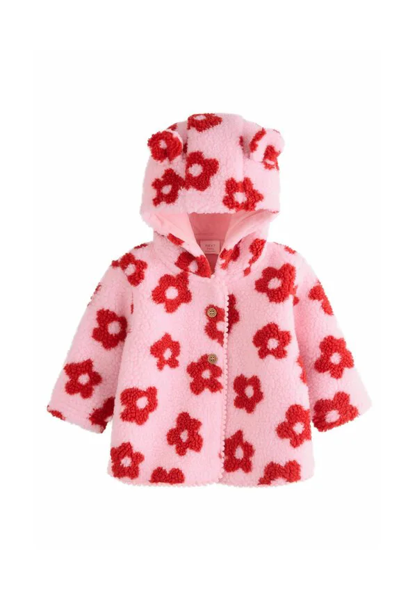 Куртка из флиса с капюшоном и подкладкой стандартного кроя. Next, Pink Floral All Over Print