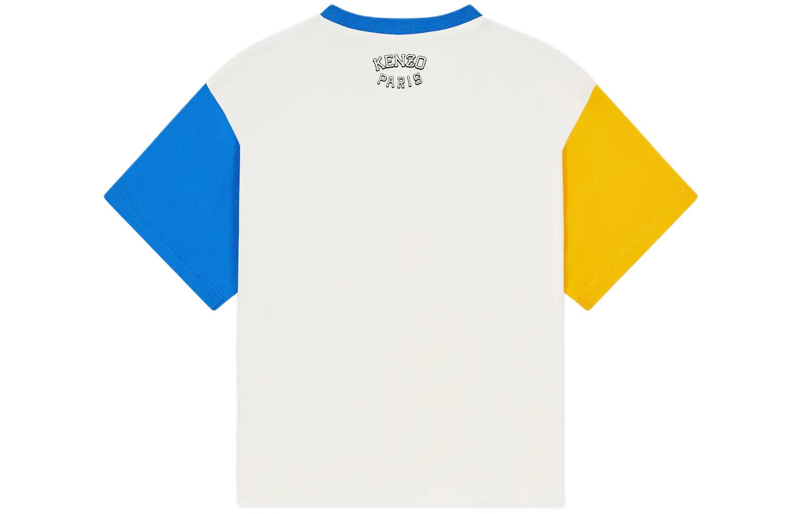 KENZO Футболка SS24 серый белый kids' — фото 4