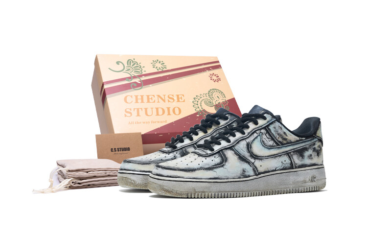 

Кроссовки Nike Air Force 1 Skateboard Shoes Men Low-Top Black White