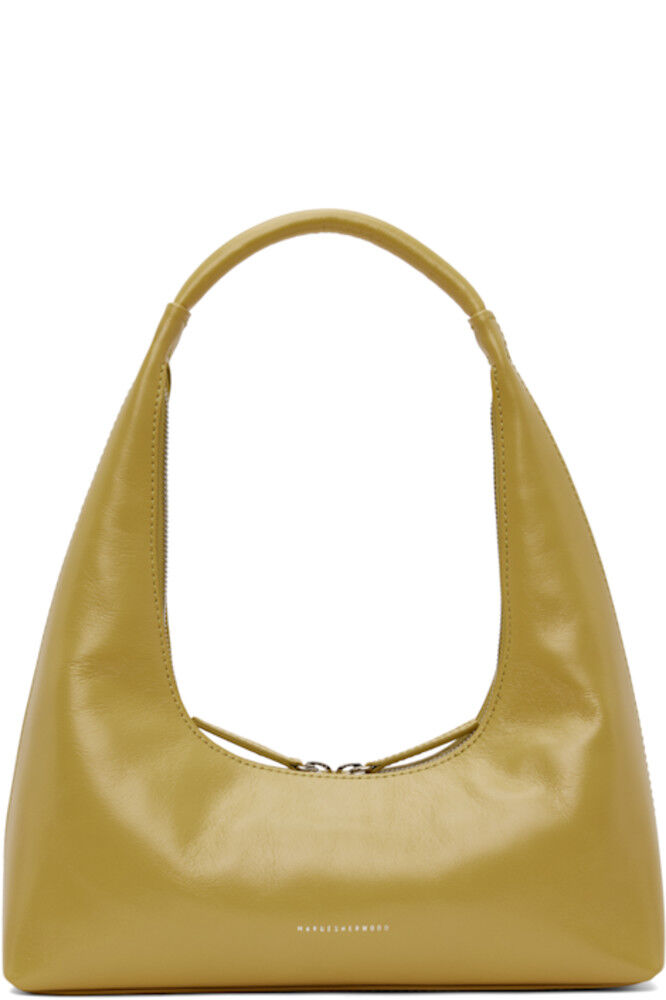 

Желтая сумка через плечо с интегрированным ремешком MARGESHERWOOD