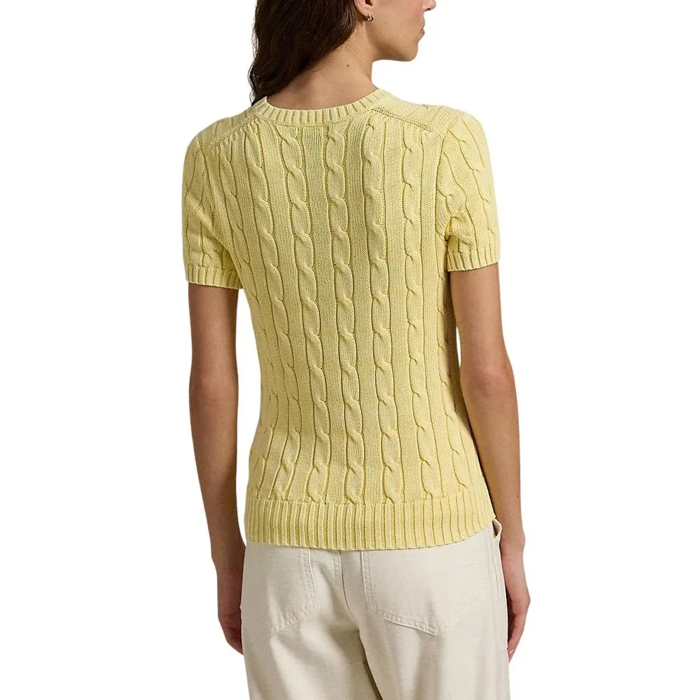 Футболка из хлопка Polo Ralph Lauren, Lemon — фото 4