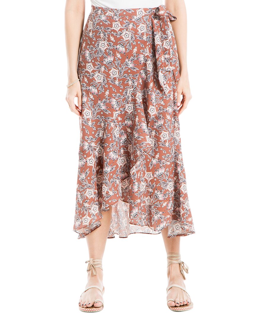 

Юбка Max Studio Crepe Maxi Ruffle, розовый