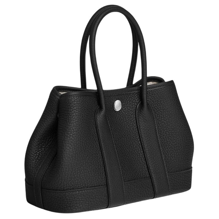 HERMES Нео Гарден 23 Холщовая садовая сумка с кожаными вставками Женская мини наплечная сумка через плечо — фото 2
