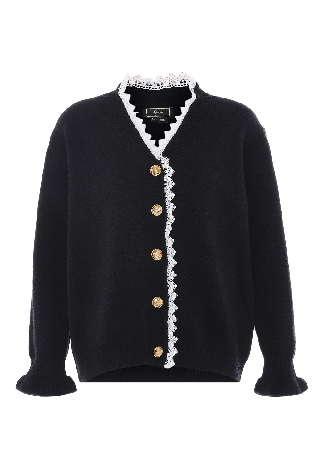

Толстовка faina Strickjacke, черный