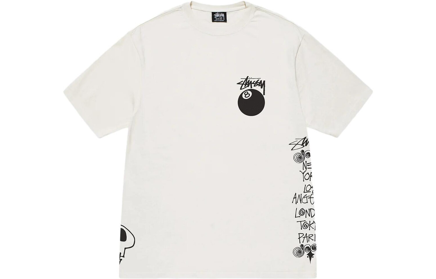 Футболка Stussy Test Strike, окрашенная в пигмент, натуральная, Красный — фото 4