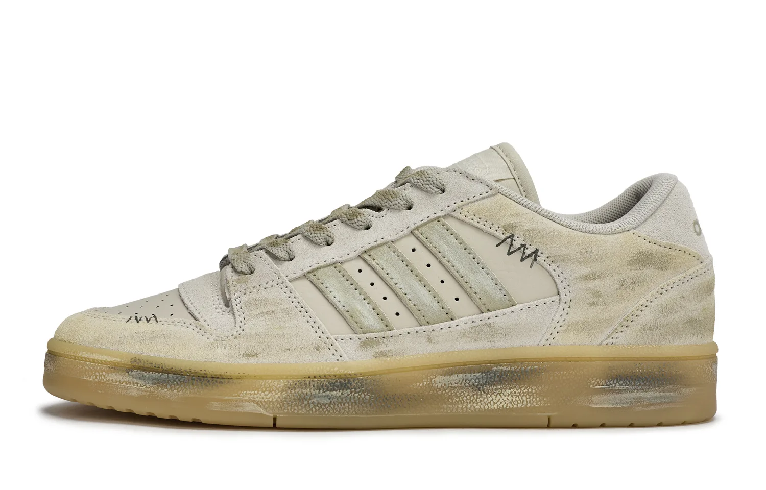 Adidas BREAK START 811 Manufacturing, Collapse Slip Resistant Low top Skateboard Shoes Unisex Khaki Brown