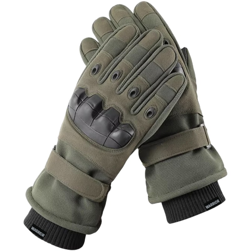

Спортивные перчатки из полиэстера для мужчин WARRIOR, зеленый[touchscreen thickened thermal]