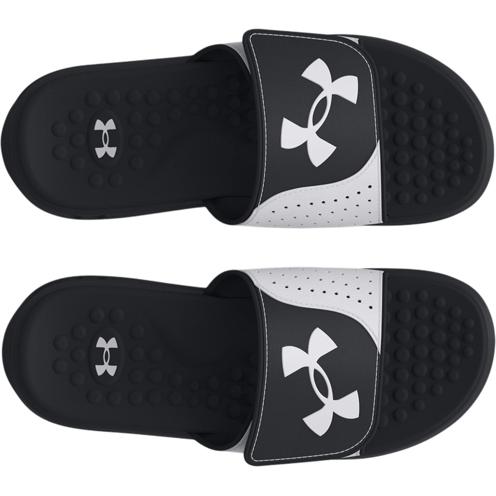 Ignite Pro Low Top Детские тапочки черно-белые Kids' Under Armour — фото 4