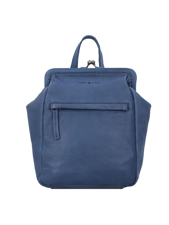 

Рюкзак Greenburry Vintage washed City Rucksack Leder 27 cm, цвет jeans