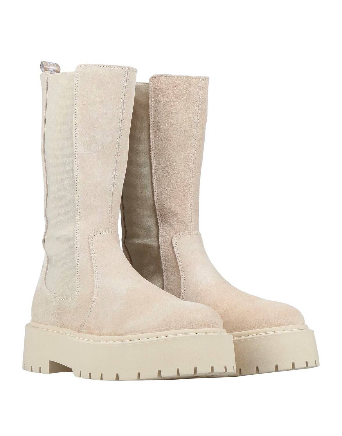 Сапоги женские Steve Madden из натуральной кожи, бежевый — фото 4
