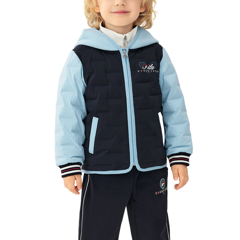 Пуховик для детей 3-7 лет FILA KIDS, черный — фото 4