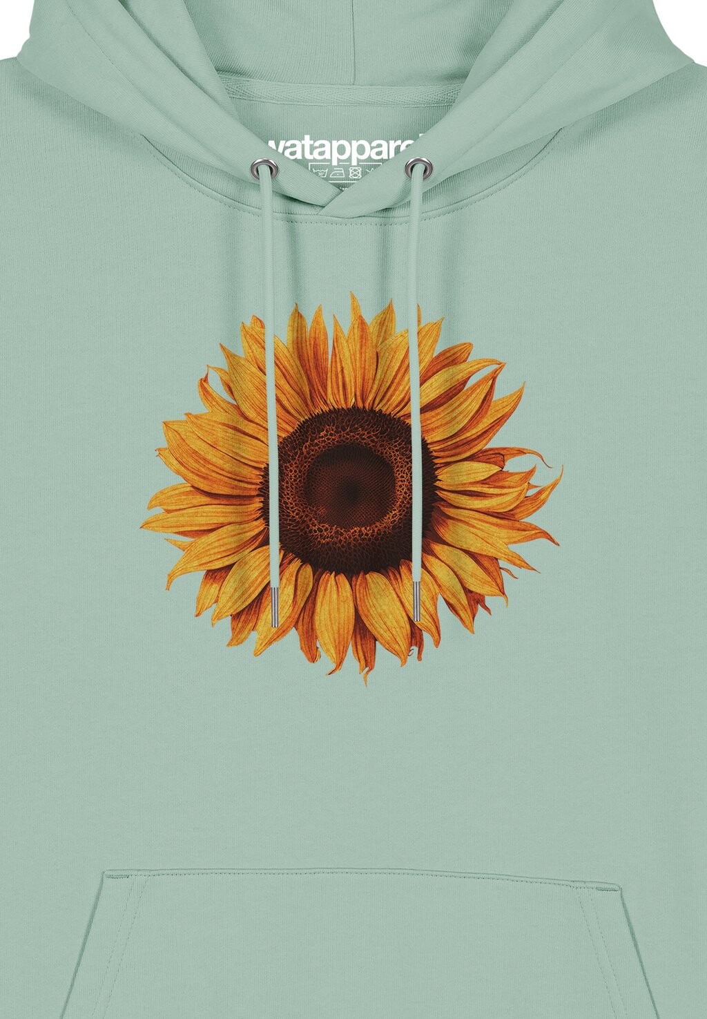 

Толстовка с капюшоном SONNENBLUME watapparel, бирюзовый