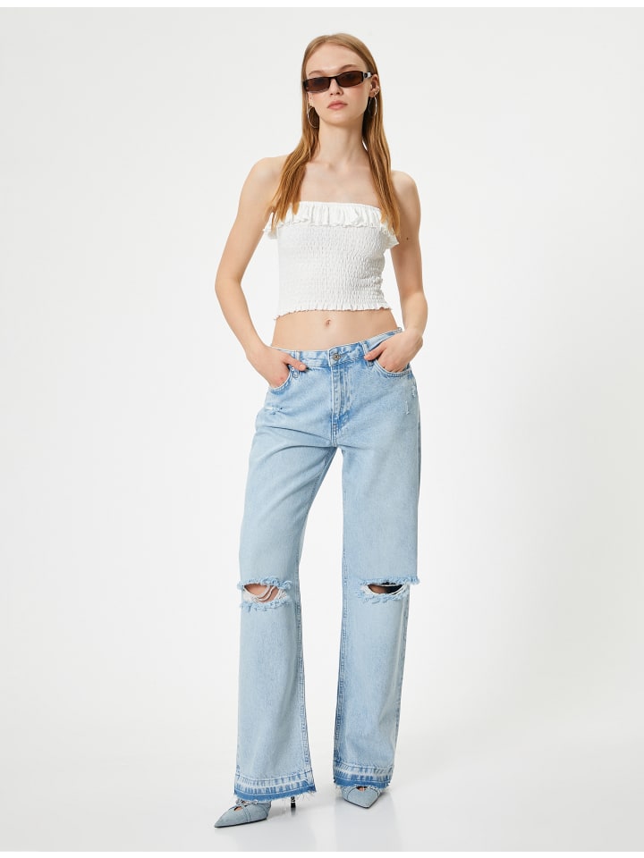 

Джинсы цвета светло-индиго KOTON