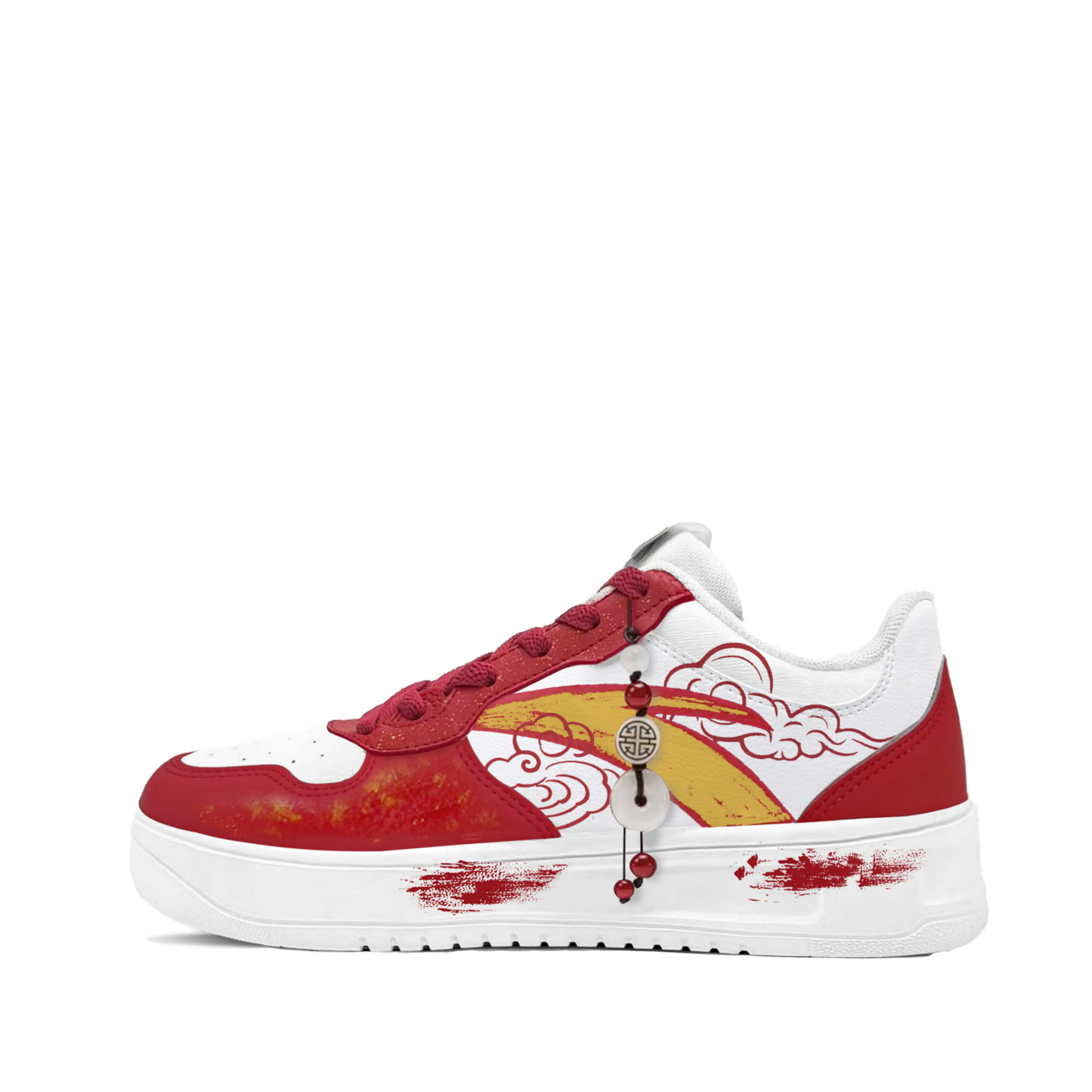 

ANTA Легкие кроссовки для скейтбординга Easy CNY Air Force 1 из синтетической кожи с термопрокладкой, амортизацией и устойчивостью к истиранию, низкие, унисекс