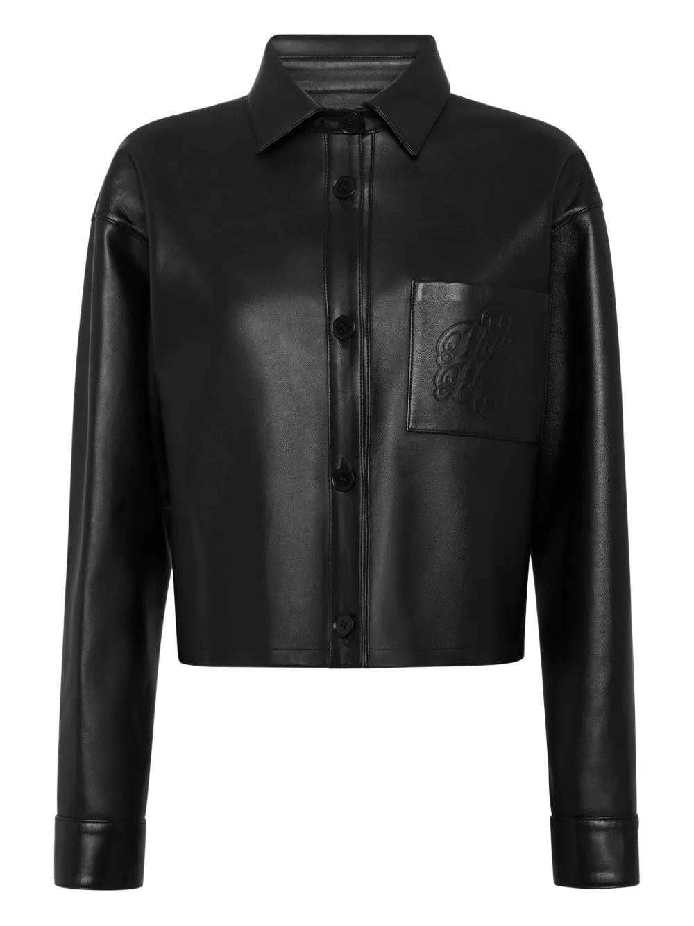 

Укороченная рубашка Philipp Plein, черный