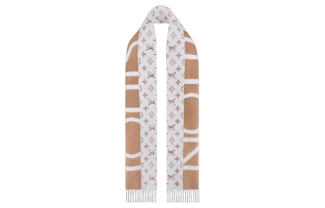 

LOUIS VUITTON Вязаный шарф, Camel